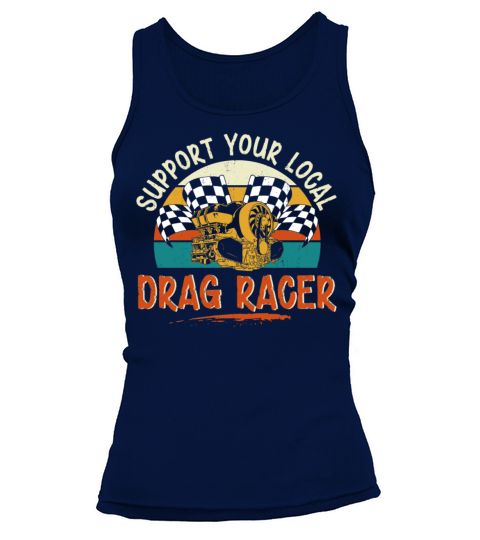 Drag Racing Race Car Retro Vintage Tank top Woman