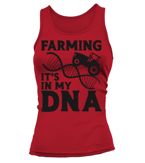 Farming Farmer Dna Vintage Tractor Tank top Woman