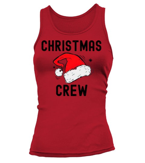Grunge Christmas Crew Group Hat Matching Pajama Tank top Woman