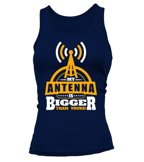 Ham Radio My Antenna Is Bigger Channel Radio Tower Tank top Woman