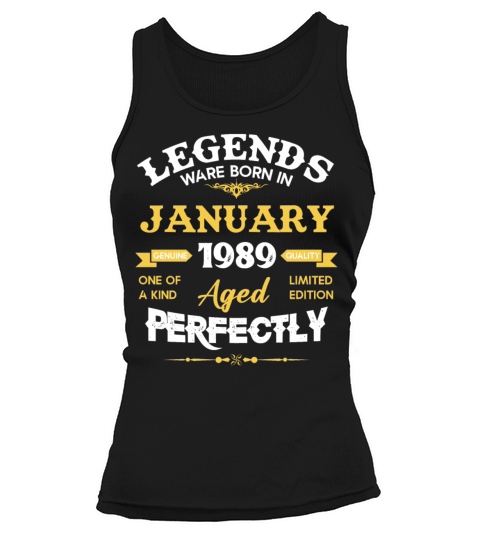 January 1989 Vintage Birthday Present Tank top Woman