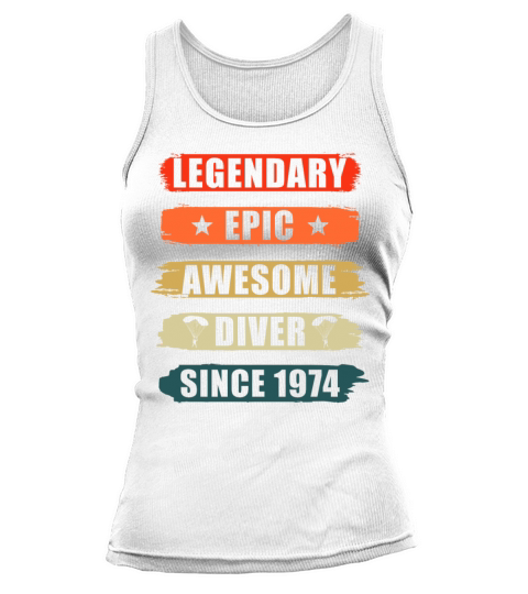 Parachutist Gift Vintage 1974 Tank top Woman