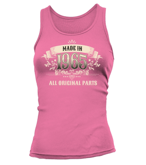 Retro Vintage Birthday Made In 1965 All Original Tank top Woman