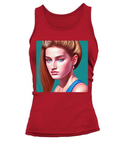 Retrowave Synthwave 80s Character Design Tank top Woman
