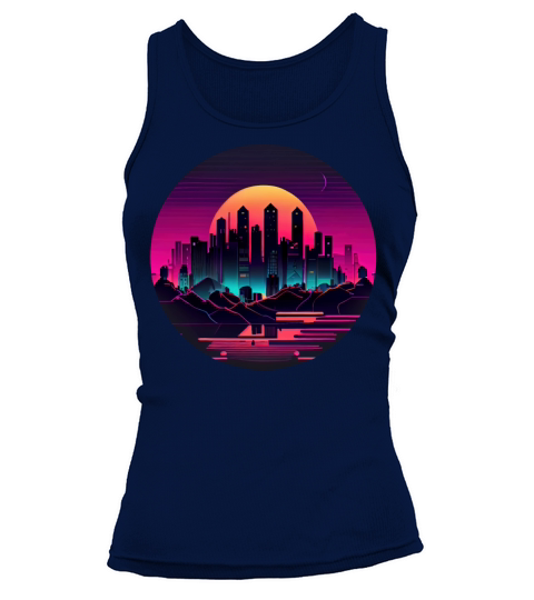 Retrowave Synthwave 80s Design Tank top Woman