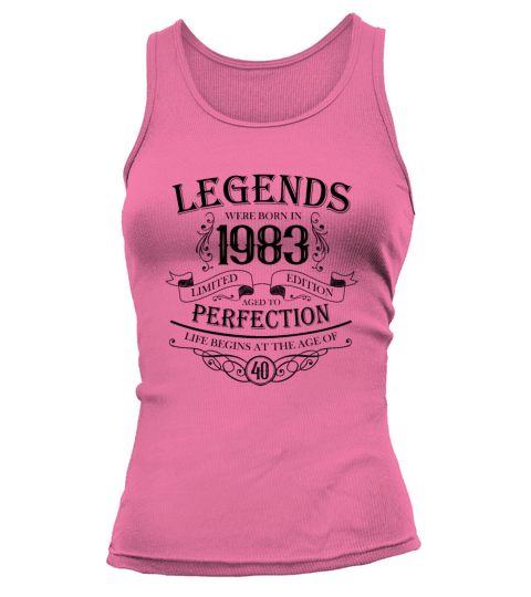 vintage 1983 birthday legend 40th birthday saying Tank top Woman