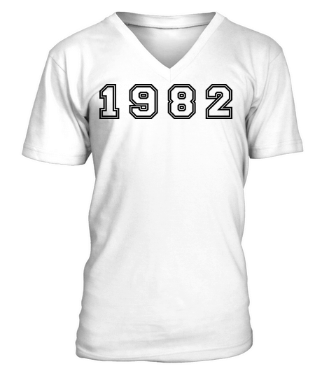 1982 Year Number V-Neck T-shirt