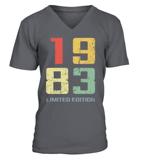 40 Years Vintage 1983 Retro 40th Birthday V-Neck T-shirt