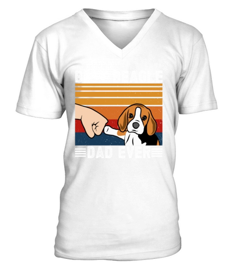Best Beagle Dad Ever V-Neck T-shirt