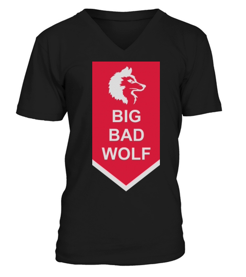 big bad wolf quote V-Neck T-shirt