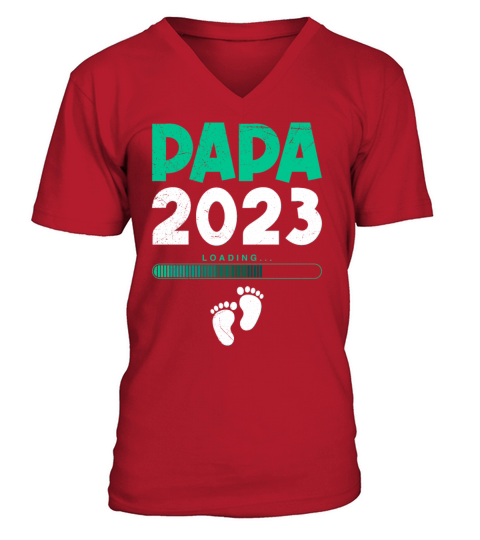 dad 2023 dad to be 2023 father V-Neck T-shirt
