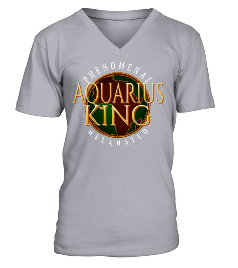 Dope Aquarius King Astrology Zodiac Unapologetical V-Neck T-shirt