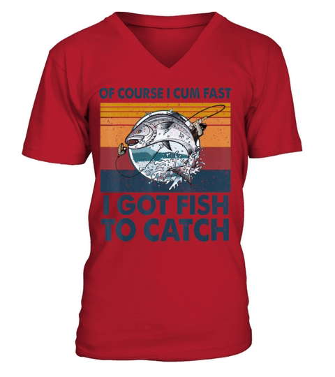 Fishing - O Got Fish V-Neck T-shirt