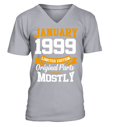 January 1999 Limited Edition Birthday Present V-Neck T-shirt