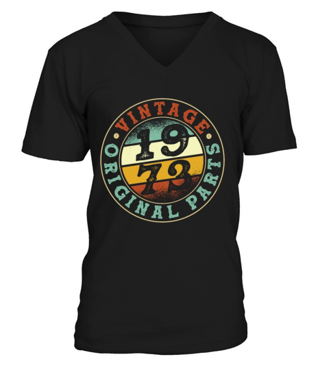 Vintage 1973 Parts V-Neck T-shirt