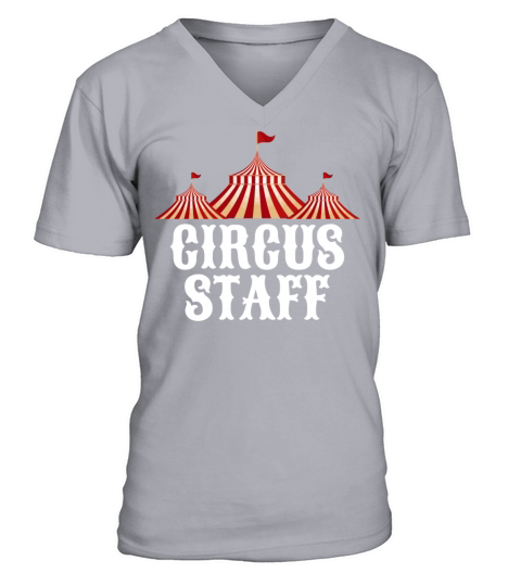 Vintage Circus Themed Birthday Party Event Staff V-Neck T-shirt