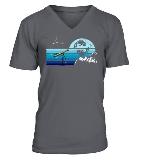 Zodiac Pisces Star Sign V-Neck T-shirt