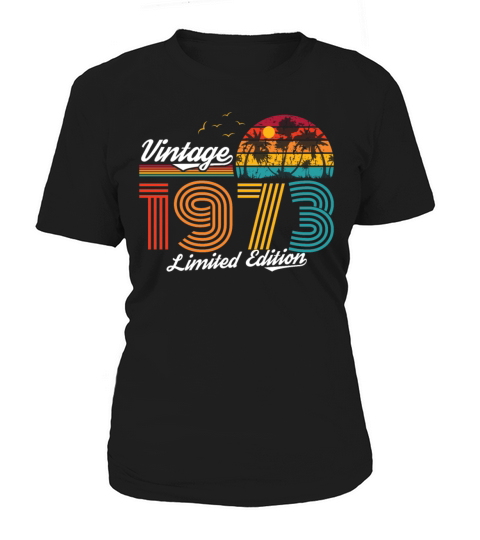 1973 Vintage born in Retro age Birthday gift idea Women's T-Shirt