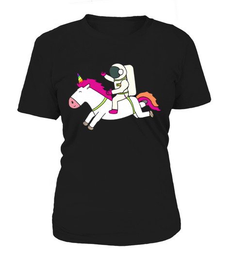 Astronaut riding a unicorn Women's T-Shirt