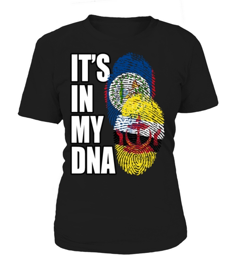 Belizean And Bruneian Mix Heritage DNA Flag Women's T-Shirt