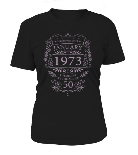 January 1973 Birthday Vintage 50th Birthday Women's T-Shirt