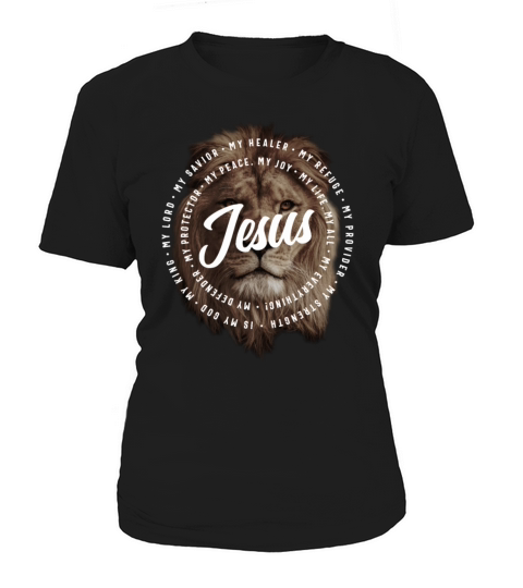Jesus Is My God King My Lord My Savior Brown Lion Women's T-Shirt