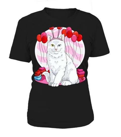Turkish Angora Heart Valentine Day Decor4270 Women's T-Shirt