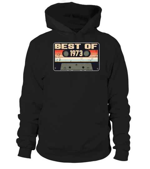 1973 Vintage born in Retro age Birthday gift idea Hoodie Unisex