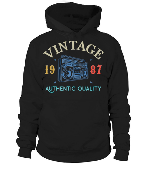 33 Years Old 1987 Vintage 33Rd Birthday Anniversar Hoodie Unisex