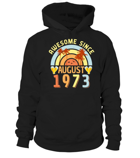August 1973 Vintage Hoodie Unisex