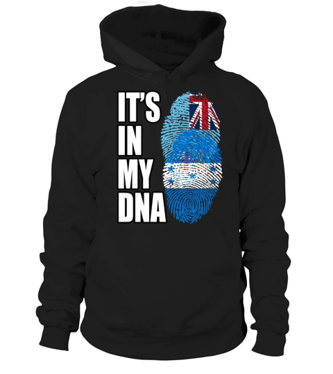 Fijian And Honduran Mix Heritage DNA Flag Hoodie Unisex