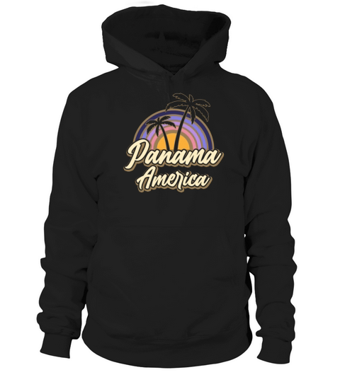 Panama Vintage Sunset Panamanian Wildness Hoodie Unisex