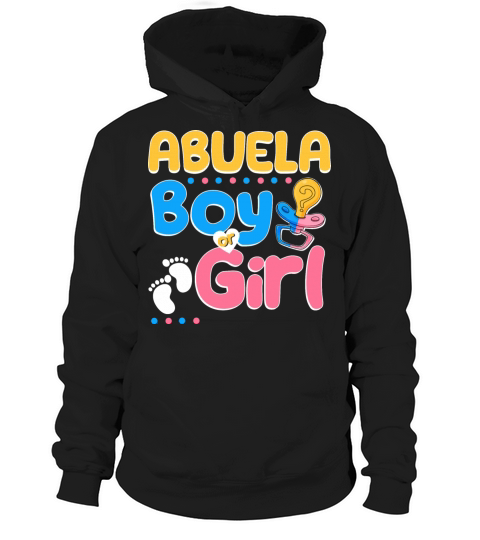 Pink or Blue Abuela Loves You Spanish Grandmother Hoodie Unisex