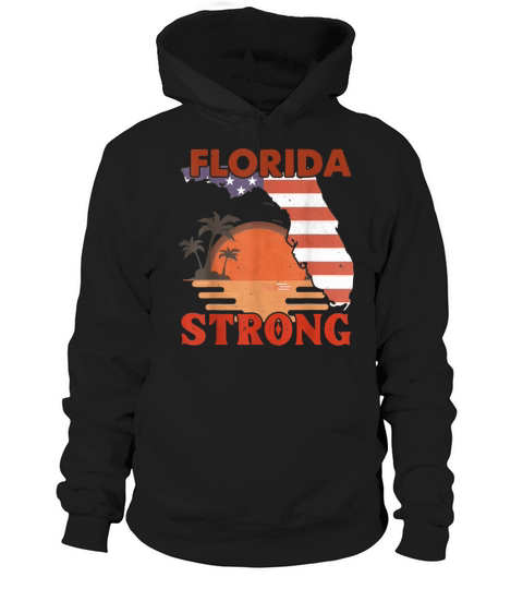 Retro Vintage Florida Strong Support Men Women Hoodie Unisex