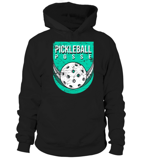 Retro Vintage Pickleball Posse For Pickers Hoodie Unisex