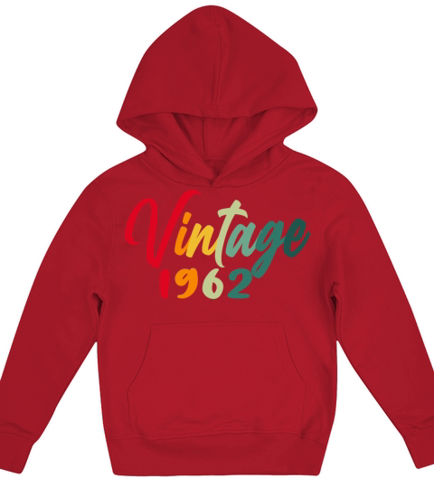 1962 vintage vintage retro birthday gift Kids Hoodie