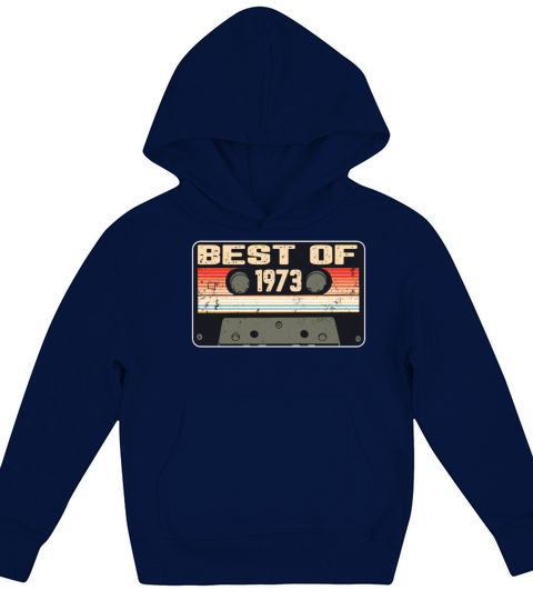 1973 Vintage born in Retro age Birthday gift idea Kids Hoodie