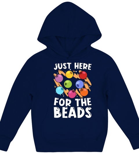 Beading Just Here For The Beadwork Jewelry Beader Kids Hoodie