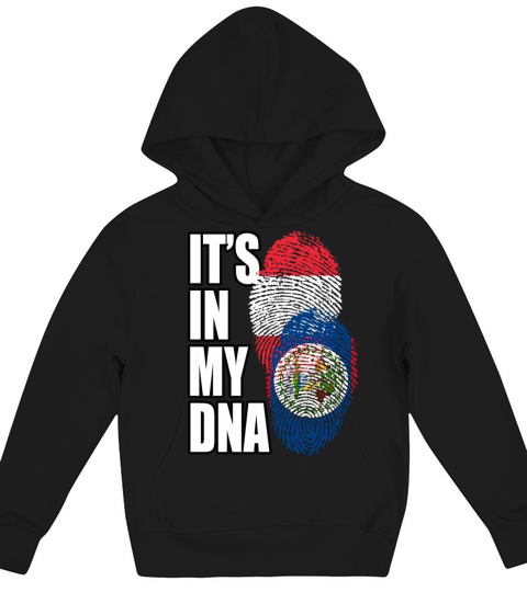 Belizean And Austrian Mix Heritage DNA Flag Kids Hoodie