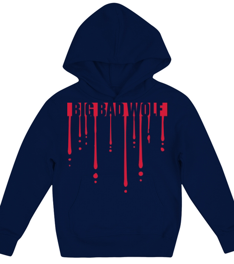big bad wolf quote Kids Hoodie