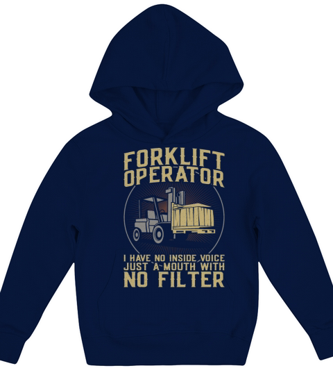 Certified Forklift Truck Operator Kids Hoodie