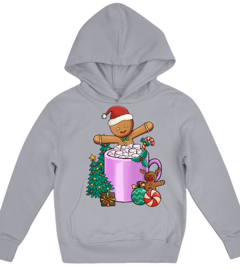 Christmas Hot Drinks Cute Cookies Kids Hoodie