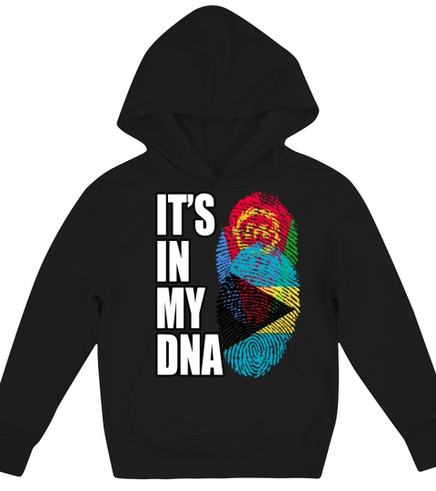Eritrean And Bahamian Mix Heritage DNA Flag Kids Hoodie