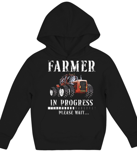 Farming Farmer Vintage Tractor Kids Hoodie