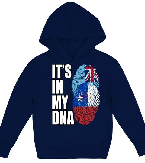 Fijian And Chilean Mix Heritage DNA Flag Kids Hoodie