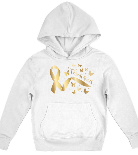 Go Red Ribbon Heart Disease Awareness Kids Hoodie