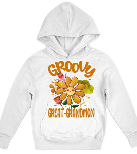 Groovy Great-Grandmom Family Matching Vintage Kids Hoodie