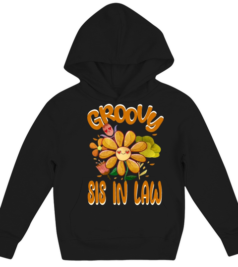 Groovy Sis in Law Family Matching Vintage Family Kids Hoodie