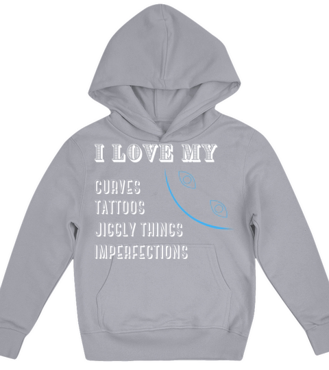i love my curves Kids Hoodie
