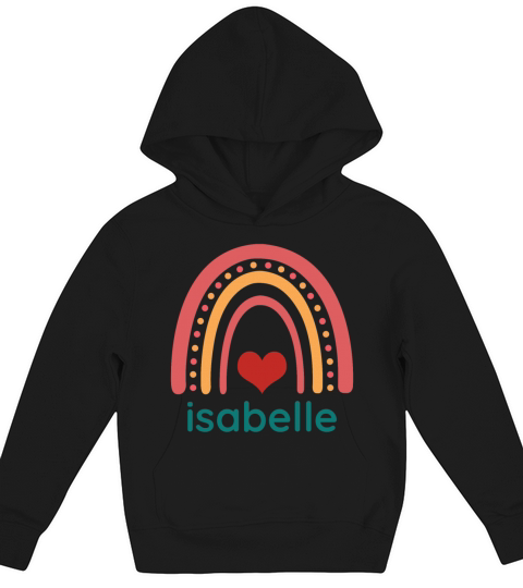 isabelle Vintage Boho Rainbow Kids Hoodie